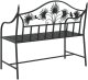 vidaXL Vintage Metal Bench Czarny Stal malowana proszkowo Standard 6