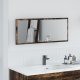 vidaXL Lustro łazienkowe LED Dąb dymny 90x8,5x37 cm Materiał drewnopochodny 1