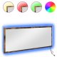vidaXL Lustro łazienkowe LED Dąb dymny 90x8,5x37 cm Materiał drewnopochodny 5