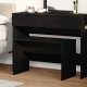 vidaXL Stołek do toaletki Czarny dąb 70x35x45 cm Drewno inżynieryjne 4