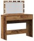 vidaXL Toaletka z LED Stare drewno 100x40x120 cm 3