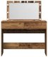 vidaXL Toaletka z LED Stare drewno 100x40x120 cm 8