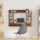 vidaXL Biurko montowane na ścianie Dąb 105x48x75 cm Materiał drewnopochodny 1