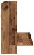 vidaXL Biurko montowane na ścianie Dąb 105x48x75 cm Materiał drewnopochodny 8