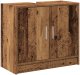 vidaXL Szafka pod umywalkę Stare Drewno 63x29x55 cm Lite drewno 1