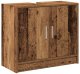 vidaXL Szafka pod umywalkę Stare Drewno 63x29x55 cm Lite drewno 2