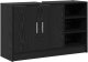 vidaXL Cabinet umywalkowy czarny dąb 90x29x55 cm Drewno inżynieryjne 2