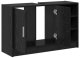 vidaXL Cabinet umywalkowy czarny dąb 90x29x55 cm Drewno inżynieryjne 6
