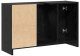 vidaXL Cabinet umywalkowy czarny dąb 90x29x55 cm Drewno inżynieryjne 9