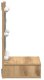 vidaXL Toaletka z lustrem Dąb rzemieślniczy MDF, Szkło 60 x 31.5 x 62 cm 7