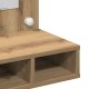 vidaXL Toaletka z lustrem Dąb rzemieślniczy MDF, Szkło 60 x 31.5 x 62 cm 9