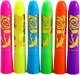 Zestaw Do Malowania Twarzy Pisaki Kredki Neonowe UV Fluorescencyjne 6szt LEAN 2