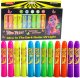Zestaw Do Malowania Twarzy Pisaki Kredki Neonowe UV Fluorescencyjne 12szt LEAN 2