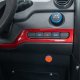 Czterokołowiec lekki, skuter elektryczny zabudowany z dachem MICRO CAR BILI BIKE SIGMA 4 LIT LiFePO4 czerwony jasne wnętrze 11