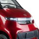 Czterokołowiec lekki, skuter elektryczny zabudowany z dachem MICRO CAR BILI BIKE SIGMA 4 LIT LiFePO4 czerwony jasne wnętrze 6