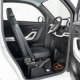 Czterokołowiec lekki, skuter elektryczny zabudowany z dachem MICRO CAR BILI BIKE SIGMA 4 LIT LiFePO4 biały ciemne wnętrze 6