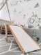 Domowy plac zabaw Sweet Plus różowy | Montessori | bujak + zjeżdżalnia 2w1 7