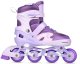 NA0189 ZESTAW LED ŁYŻWOROLKI OCHRANIACZE MOONBEAM FIOLETOWE ROZM. L(39-42) NILS EXTREME 1