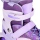 NA0189 ZESTAW LED ŁYŻWOROLKI OCHRANIACZE MOONBEAM FIOLETOWE ROZM. L(39-42) NILS EXTREME 3