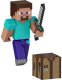 MINECRAFT FIGURKA STEVE pikselowa figurka + akcesoria JCN28 2