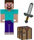 MINECRAFT FIGURKA STEVE pikselowa figurka + akcesoria JCN28 3