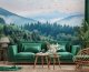Fototapeta 3D Góry Las Mgła Natura Sypialnia Salon Tapeta Flizelina 350X250 1