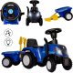 Jeździk odpychacz traktor z przyczepką i funkcjami dźwiękowymi oraz świetlnymi NEW HOLLAND niebieski 1