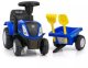 Jeździk odpychacz traktor z przyczepką i funkcjami dźwiękowymi oraz świetlnymi NEW HOLLAND niebieski 13