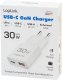 LogiLink USB Wall Charger, GaN, 2port, USB-AF & USB-CF, PD 30W, slim, white 4