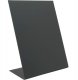 Securit® L-shaped A5 acrylic table sign in matte black - set of 3 pieces. 1