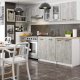 Zestaw szafek kuchennych z witryną OLIWIA 2.4m beton 1