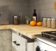 Zestaw szafek kuchennych z witryną OLIWIA 1.8m beton H720 3