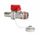 Diamond kurek kulowy c.o. spustowy, ze złączką do węża LUX 1/2", chrom ART.809-1/2.CH 1