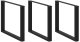 Nogi do stołu jadalnego w kształcie litery U 2 szt. Czarne 100x(72-73) cm Stal 1