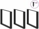 Nogi do stołu jadalnego w kształcie litery U 2 szt. Czarne 100x(72-73) cm Stal 3