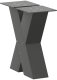Nogi do stolika kawowego w kształcie litery X 2 szt. Antracyt 30x(30-31) cm Stal 4