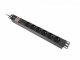 LISTWA ZASILAJĄCA RACK PDU 19" LANBERG 1U 16A 6X 230V PL 2M CZARNA C14 1