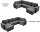 DUŻY Narożnik U2 Modułowy PORTO Kanapa sztruks Sofa poso 014 6