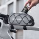 Torba sakwa rowerowa mocowana na ramę 0.9l - srebrna Torba sakwa rowerowa mocowana na ramę 0.9l - srebrna 7
