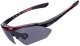 Okulary rowerowe polaryzujące 10001 - ZESTAW czarno-czerwone Okulary rowerowe polaryzujące 10001 - ZESTAW czarno-czerwone 1