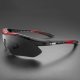 Okulary rowerowe polaryzujące 10001 - ZESTAW czarno-czerwone Okulary rowerowe polaryzujące 10001 - ZESTAW czarno-czerwone 6