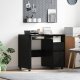 Biurko vidaXL Czarne 91 cm x 50 cm 1