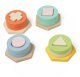 Classic World Sorter Montessori Kształtów i Kolorów Układanka Wieża 9