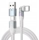 STATIK PowerPivot Pro Nylon Braided Cabel, USB-C to USB-C, 1m, White 1