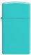 Zapalniczka ZIPPO FLAT TURQUOISE SLIM 60005900 2