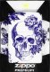 Zestaw ZIPPO Zapalniczka FLORAL SKULL DESIGN Prezentowy No4 1