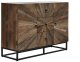 Komoda z 3 szufladami, metal, drewno 85x120x40 cm ROOTS 1