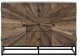 Komoda z 3 szufladami, metal, drewno 85x120x40 cm ROOTS 2