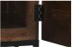 Komoda z 3 szufladami, metal, drewno 85x120x40 cm ROOTS 7