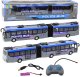Autobus Policyjny Przegubowy Zdalnie Sterowany RC Światła Szary 1:32 LEAN Toys 1